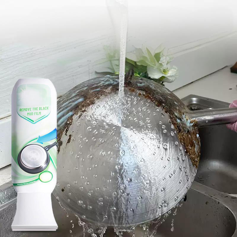 Nettoyant pour rsidus carboniss et dp?ts de boue - Dissout la graisse carbonise tenace en 5 minutes, non toxique et sans frottage, ==================== ·Ú / Version Fran?aise ====================