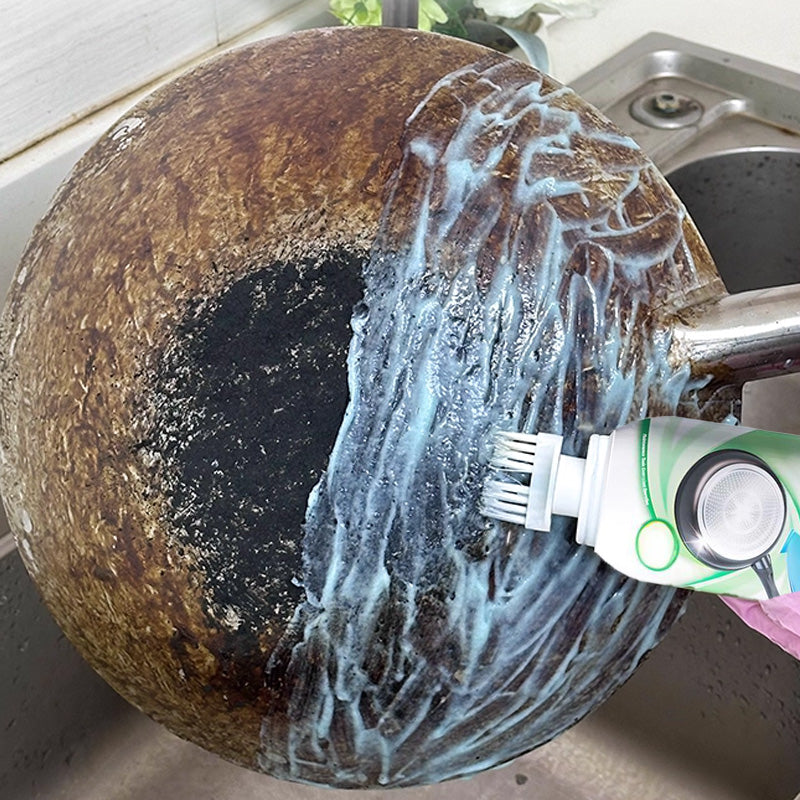 Nettoyant pour rsidus carboniss et dp?ts de boue - Dissout la graisse carbonise tenace en 5 minutes, non toxique et sans frottage, ==================== ·Ú / Version Fran?aise ====================