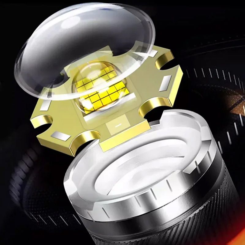 Lampe Torche Zoom Puissante - Haute Intensit LED