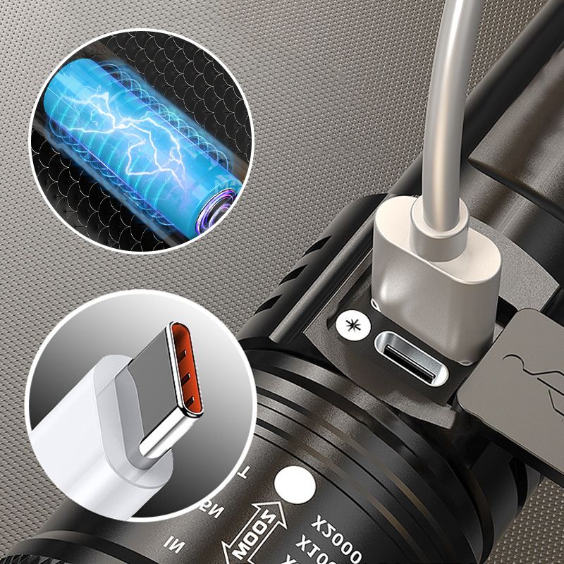 Lampe Torche Zoom Puissante - Haute Intensit LED