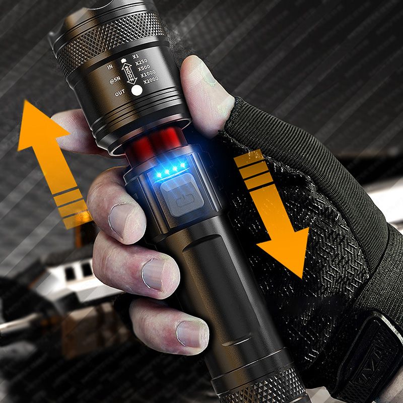 Lampe Torche Zoom Puissante - Haute Intensit LED