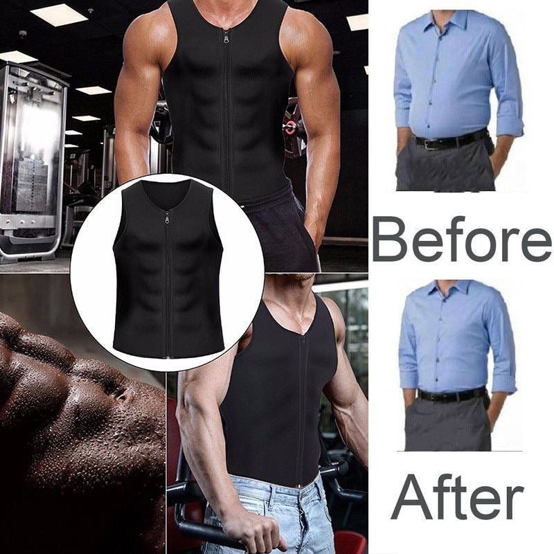 Dbardeur Fitness Homme | Fermeture clair & Effet Mincissant