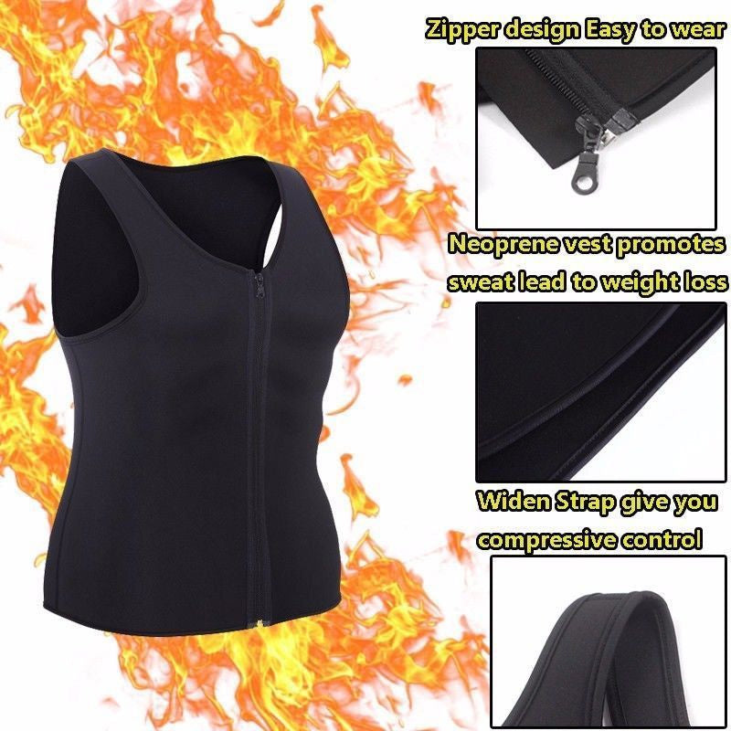 Dbardeur Fitness Homme | Fermeture clair & Effet Mincissant