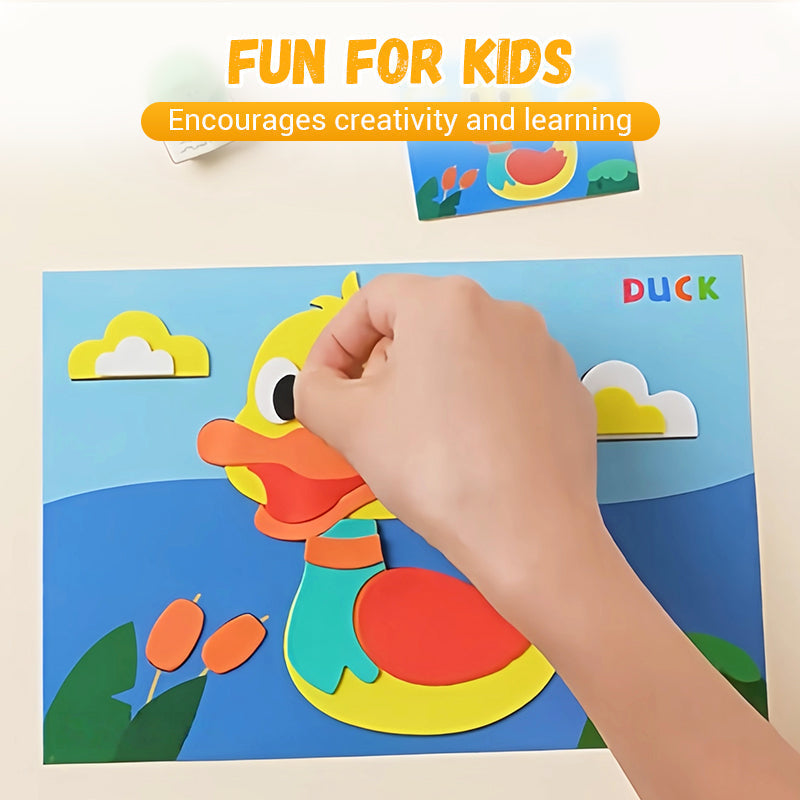Bricolage pour enfants: autocollants 3D en EVA