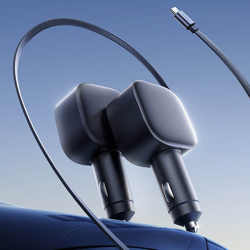 Chargeur de Voiture Compact Cable Rtractable 3 dernires heures: Grande vente