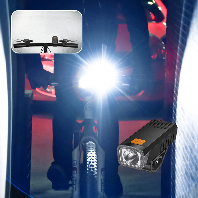 Phare avant rechargeable tanche pour vlo avec clip
