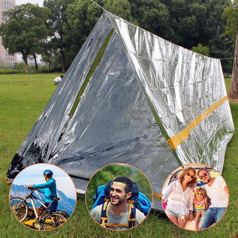 Couvertures de secours, sacs de couchage, tentes pour des randonnes en toute scurit