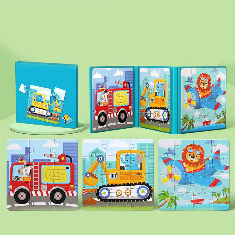 Livre de construction magntique pour enfants