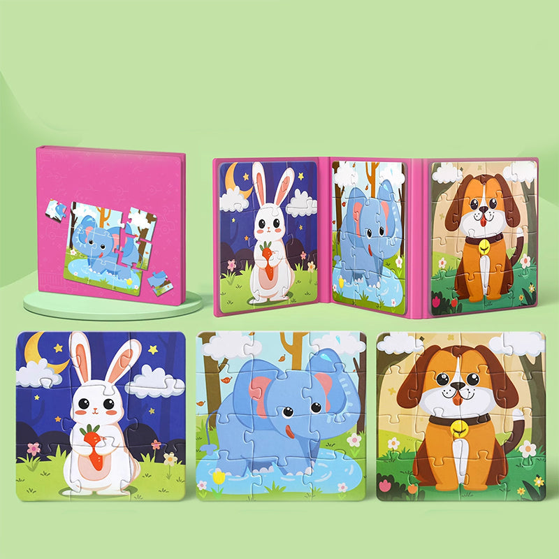 Livre de construction magntique pour enfants