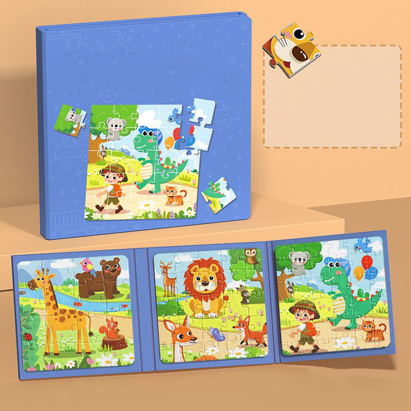 Livre de construction magntique pour enfants