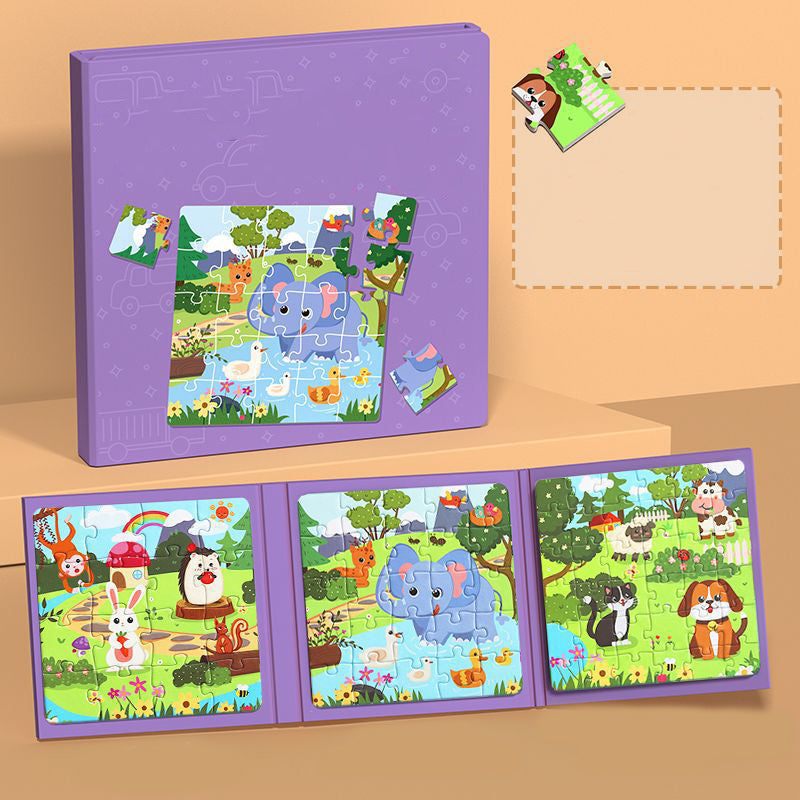 Livre de construction magntique pour enfants