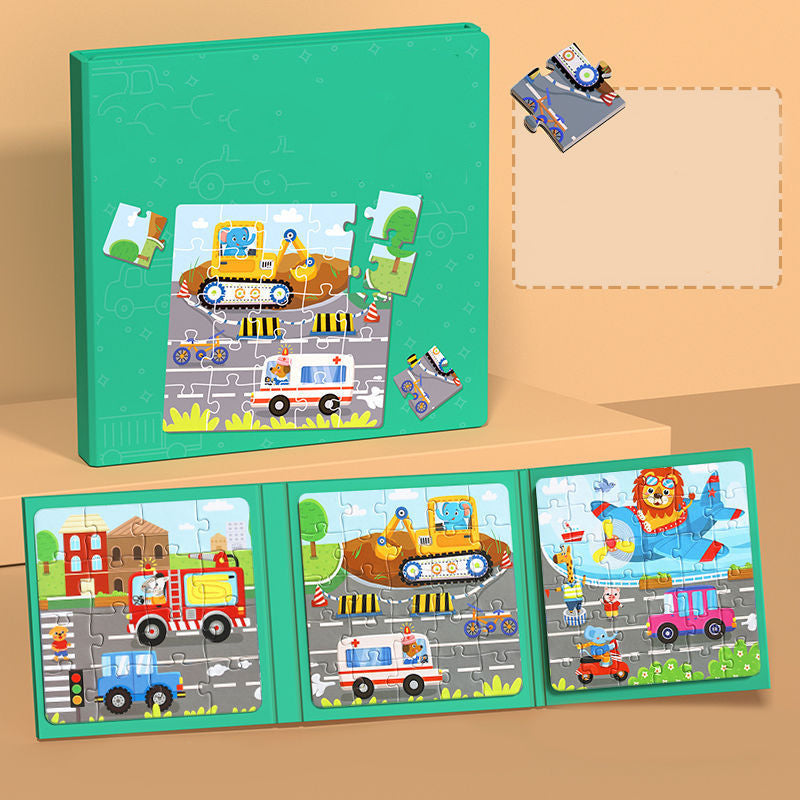 Livre de construction magntique pour enfants