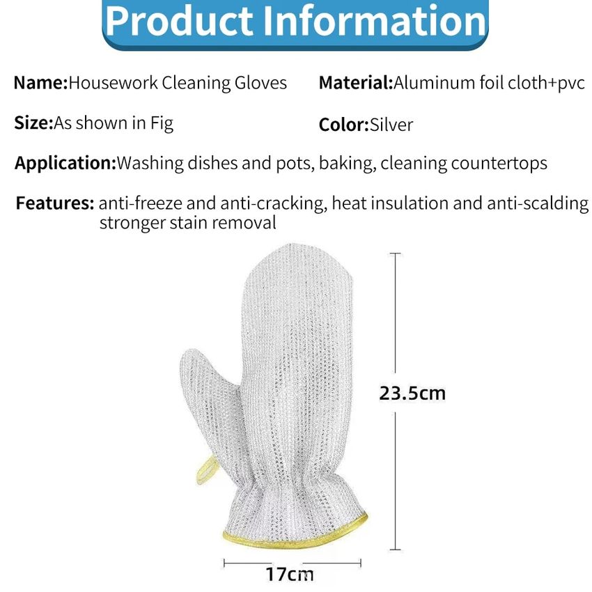 Gants en fil de fer pour la vaisselle