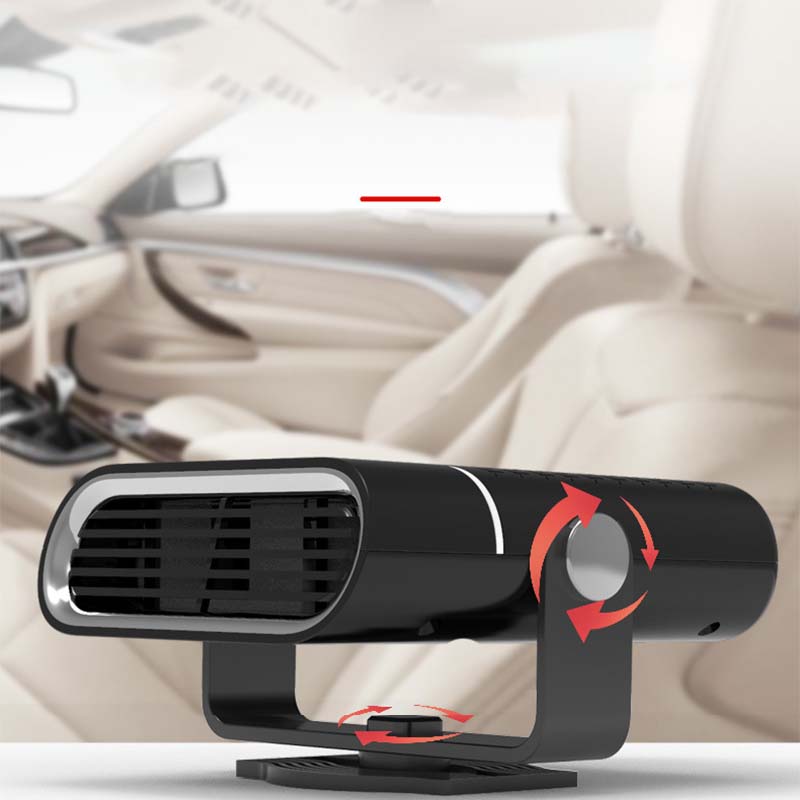 Chauffage Ventilateur de Voiture 2-en-1 Portable Rotation 360, Dgivrage Rapide, Chauffage & Ventilation, Silencieux et Lger pour Hiver comme t