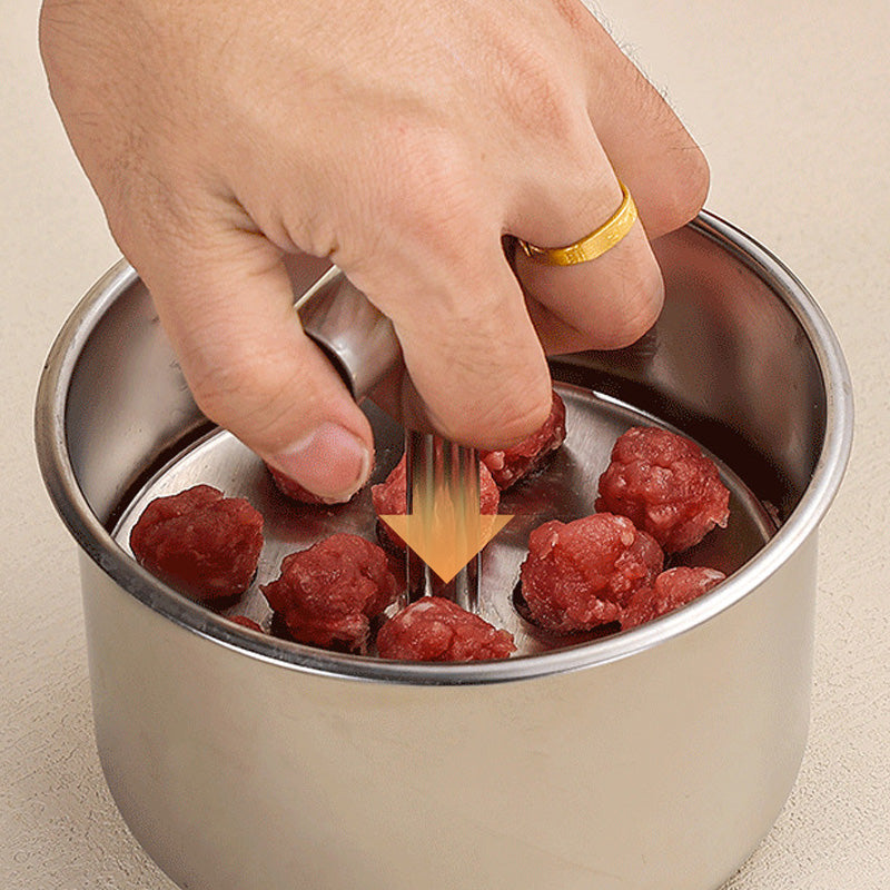 Moule cuisine en acier inoxydable pour boulettes de viande