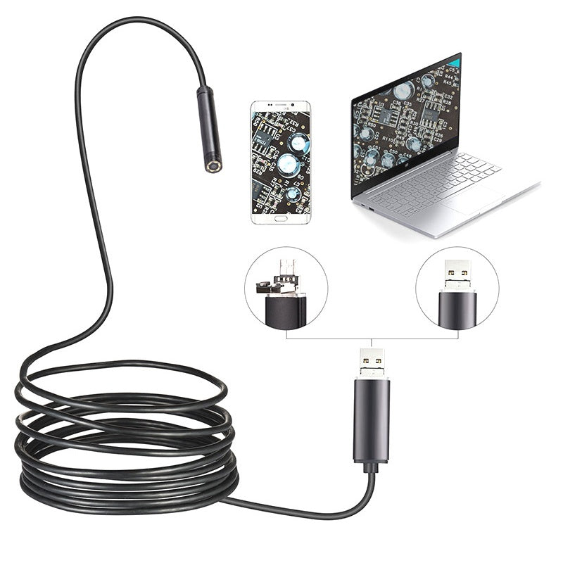 Camra endoscopique USB tanche avec LED
