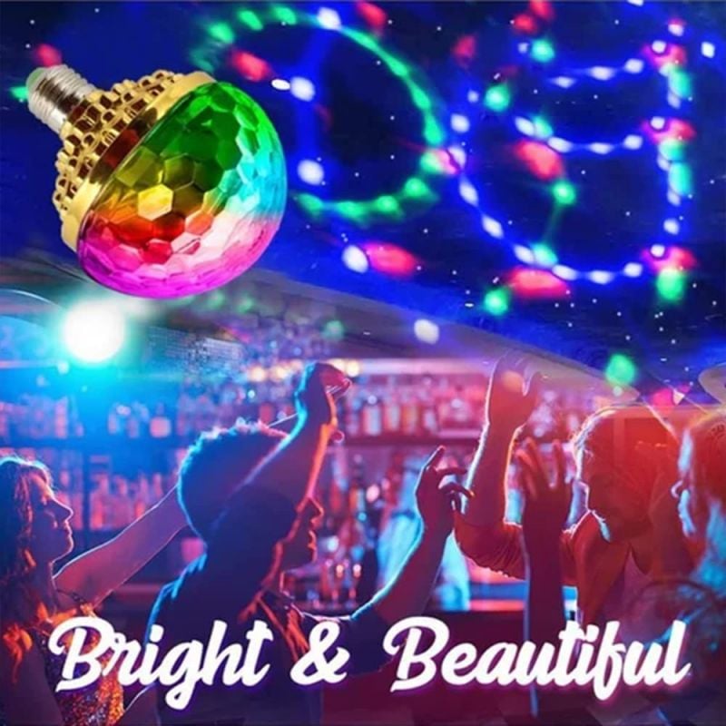 Du Nouvel An 49 % DE RDUCTION Boule disco lumineuse colore rotative