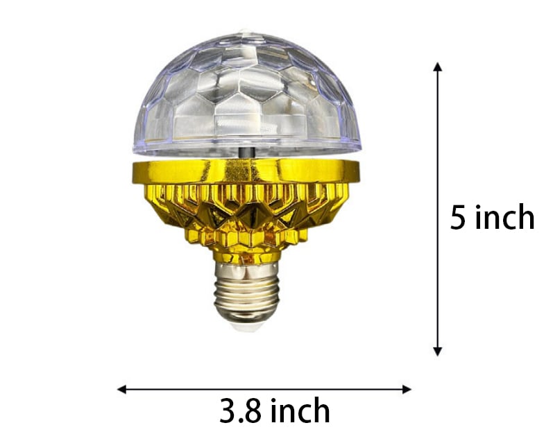 Du Nouvel An 49 % DE RDUCTION Boule disco lumineuse colore rotative
