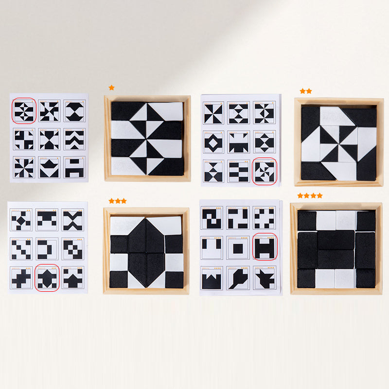 Puzzle de blocs de construction cachs-Jouets pour dvelopper la capacit d'imagination spatiale des enfants-Jeu de socit interactif parent-enfant