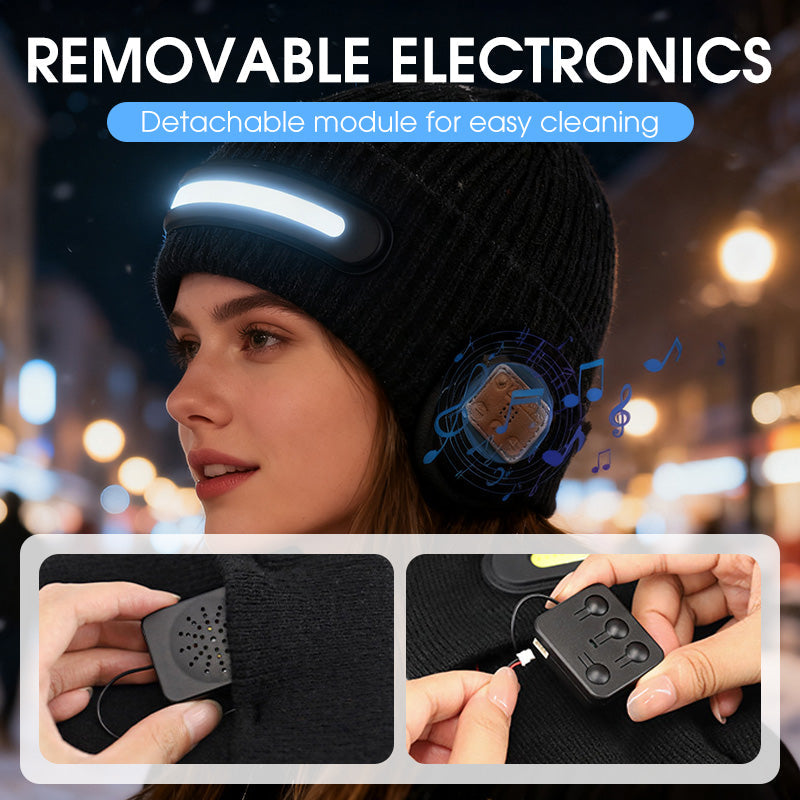 Bonnet Bluetooth rechargeable avec lampe intgre