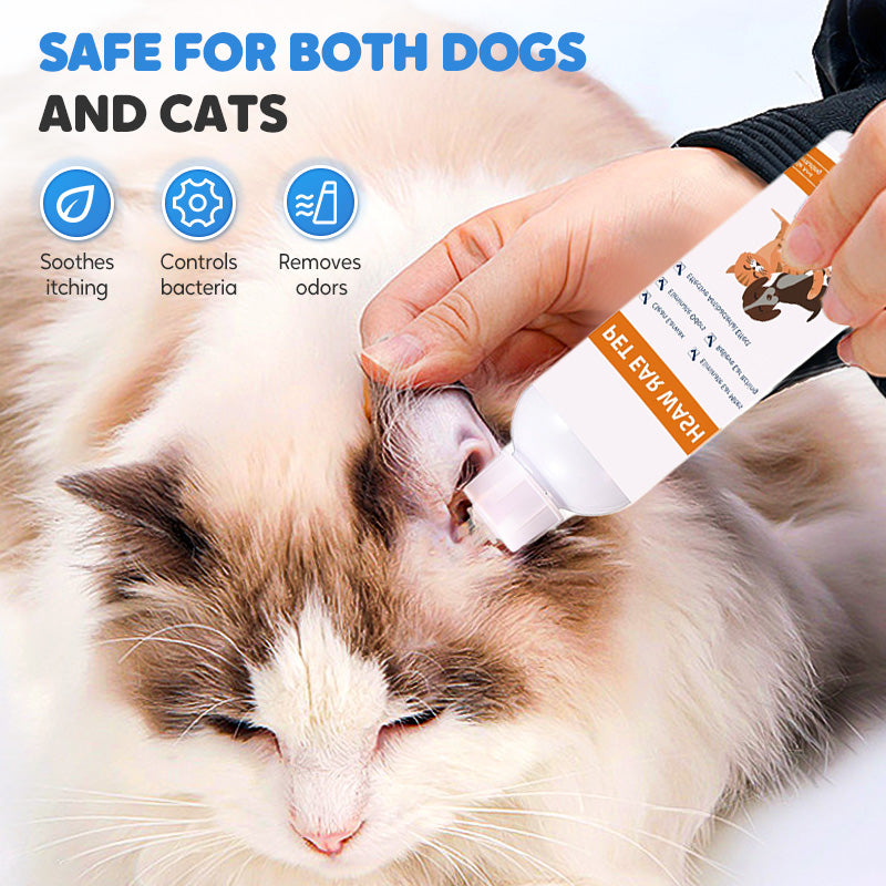 ACHETEZ-EN 2, OBTENEZ-EN 1 GRATUITEMENT Nettoyant pour oreilles pour animaux - Formule douce l'aloe vera apaisant pour chiens et chats, prvient les infections et les odeurs