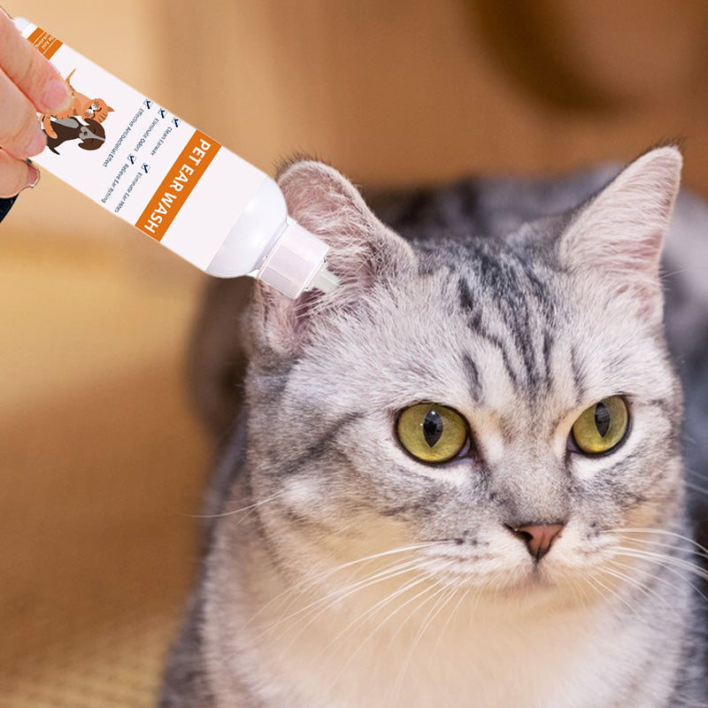 ACHETEZ-EN 2, OBTENEZ-EN 1 GRATUITEMENT Nettoyant pour oreilles pour animaux - Formule douce l'aloe vera apaisant pour chiens et chats, prvient les infections et les odeurs