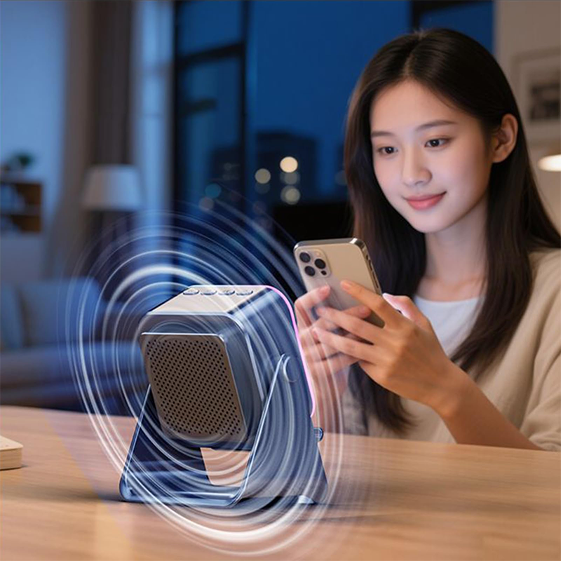 Kabelloser 5-in-1-Bluetooth-Induktionslautsprecher mit verstellbarer Telefonhalterung