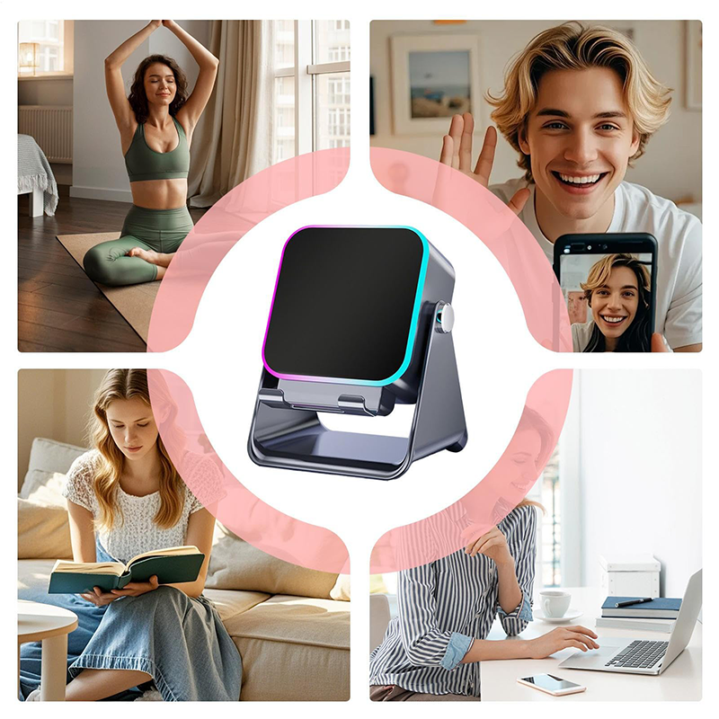 Kabelloser 5-in-1-Bluetooth-Induktionslautsprecher mit verstellbarer Telefonhalterung