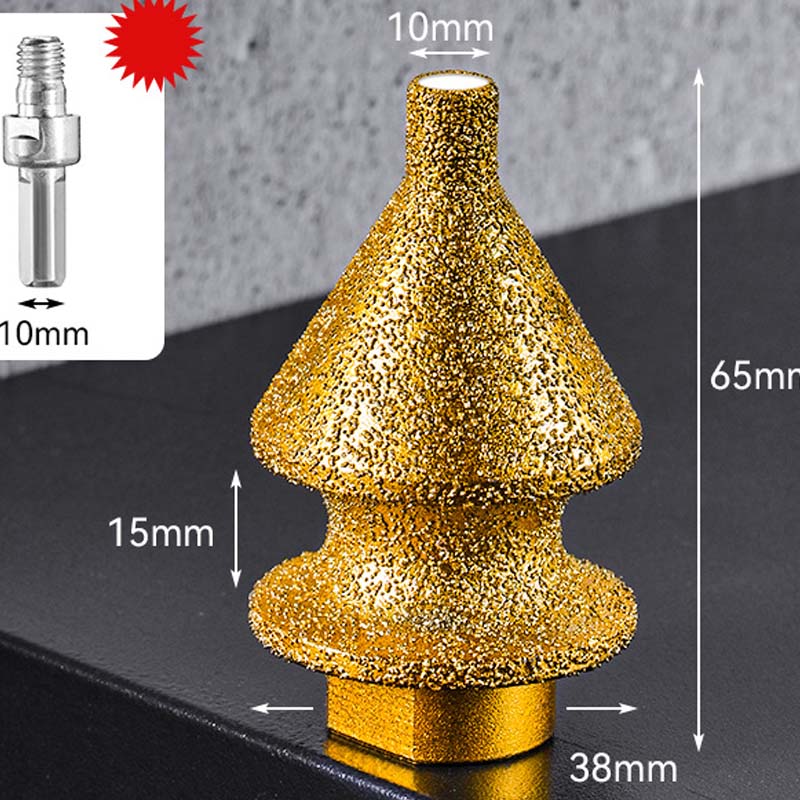 KAUFEN SIE 2, ERHALTEN SIE 1 GRATIS Diamant-Fasefräser für Schleifmaschinen, M10-Gewinde & 2 Größen Vielseitig für Fliesen, Stein oder Glas, sauberes Finish ohne Absplitterungen