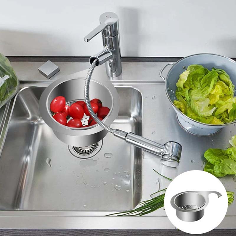 Globetrek Filtre d'vier: Filtre en acier inoxydable style cygne