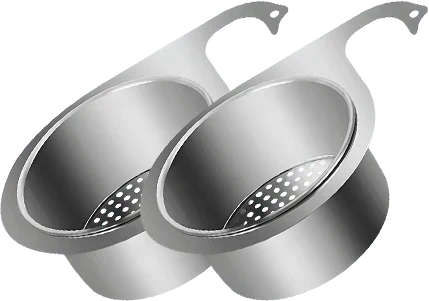 Globetrek Filtre d'vier: Filtre en acier inoxydable style cygne