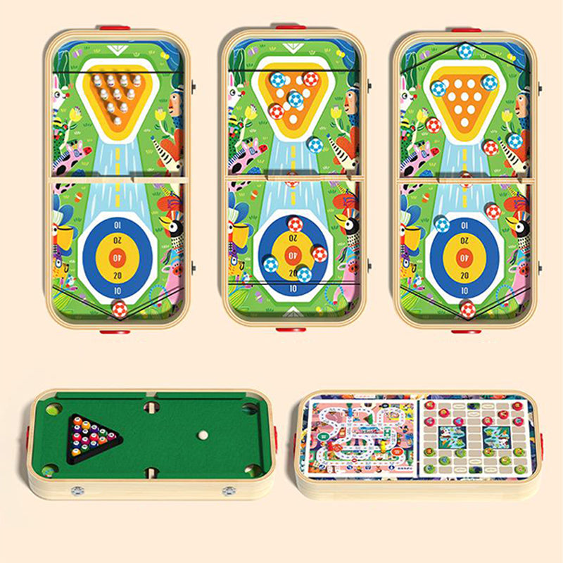 6-in-1-Spieltisch aus Holz für Kinder