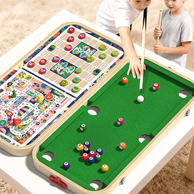 6-in-1-Spieltisch aus Holz für Kinder