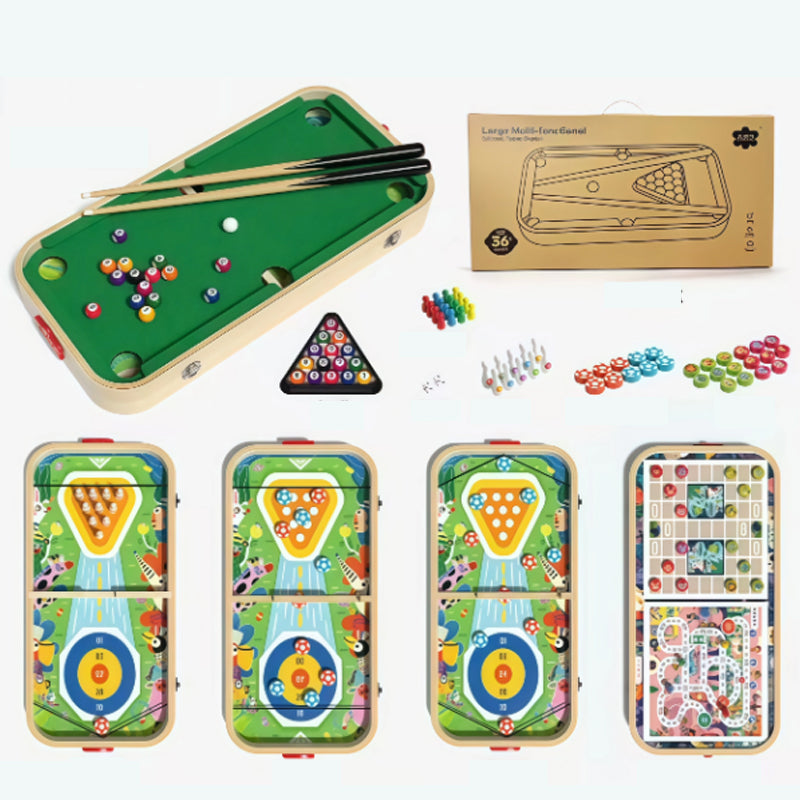 6-in-1-Spieltisch aus Holz für Kinder