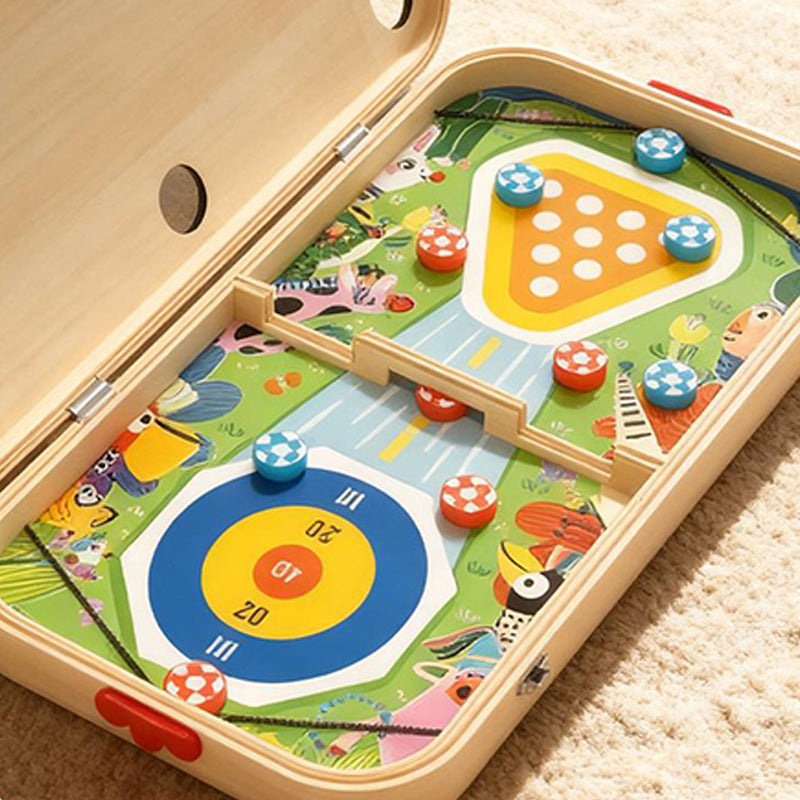 6-in-1-Spieltisch aus Holz für Kinder