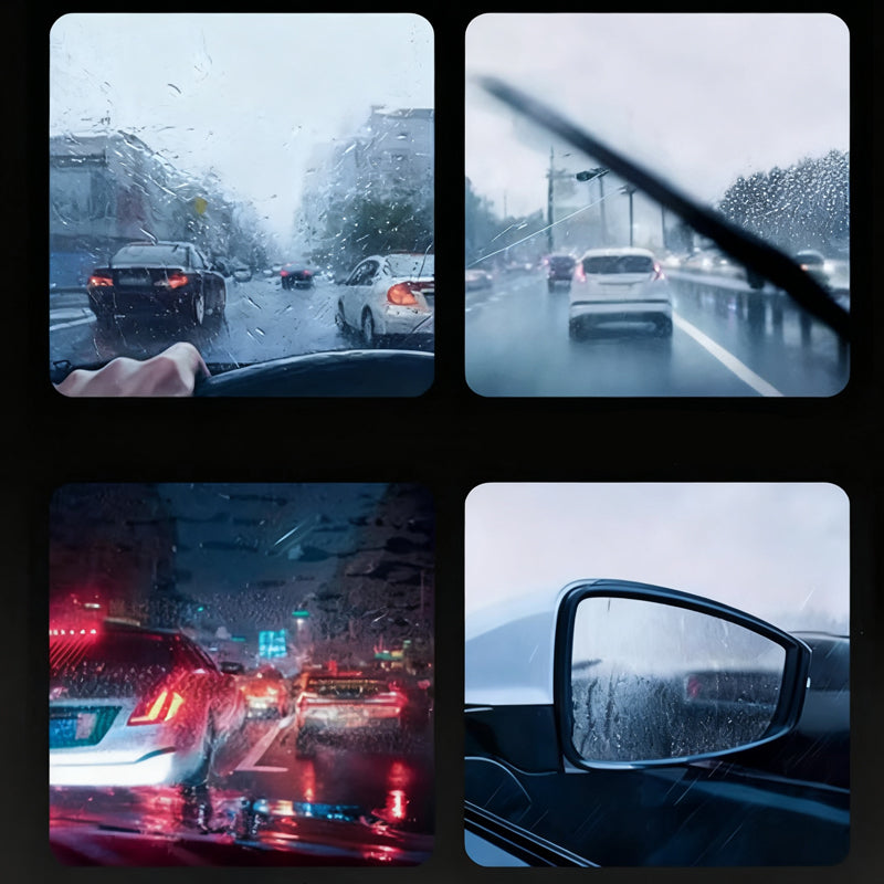 Ponge Magique pour Vitres de Voiture limine en un seul geste films dhuile et traces deau Meilleure visibilit la nuit, formule douce pH 7