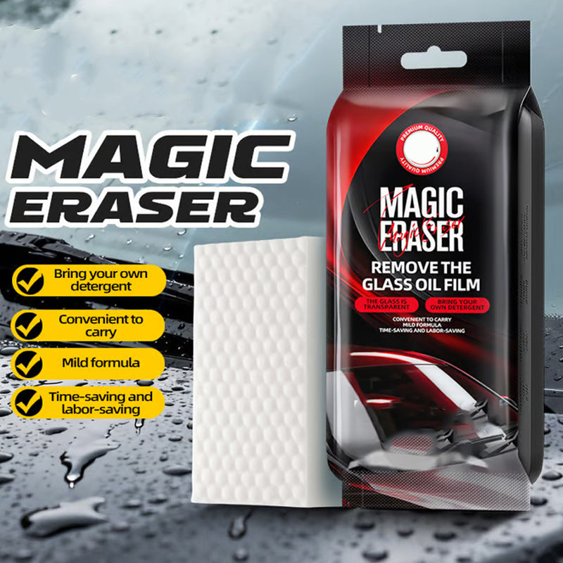 Ponge Magique pour Vitres de Voiture limine en un seul geste films dhuile et traces deau Meilleure visibilit la nuit, formule douce pH 7