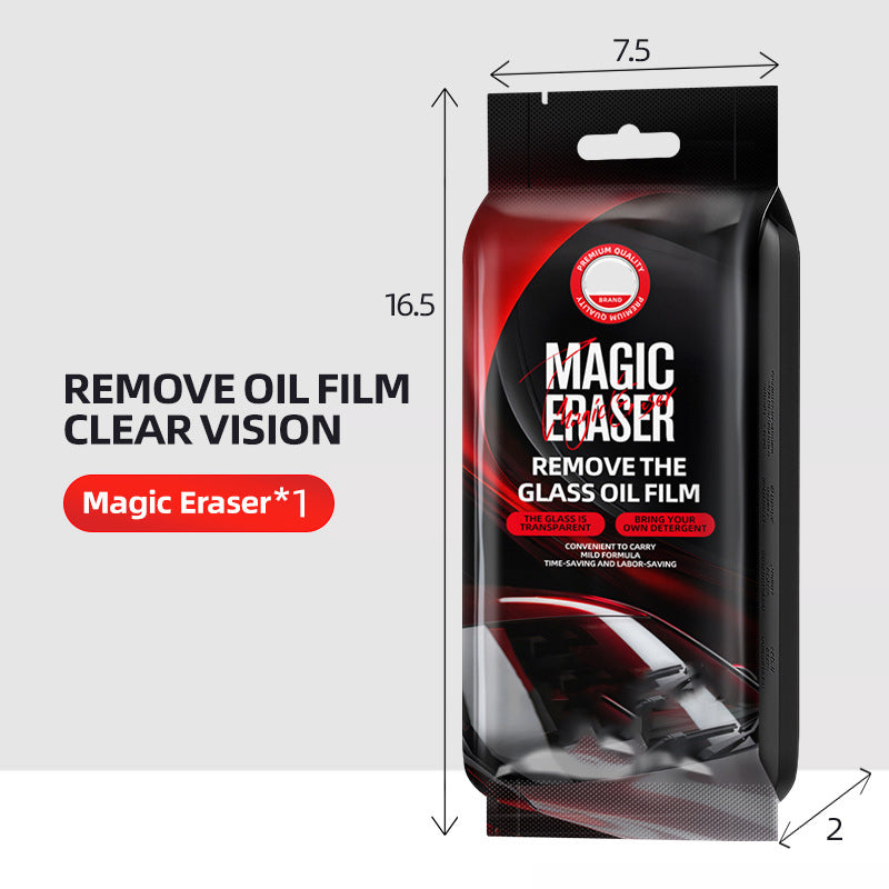 Ponge Magique pour Vitres de Voiture limine en un seul geste films dhuile et traces deau Meilleure visibilit la nuit, formule douce pH 7
