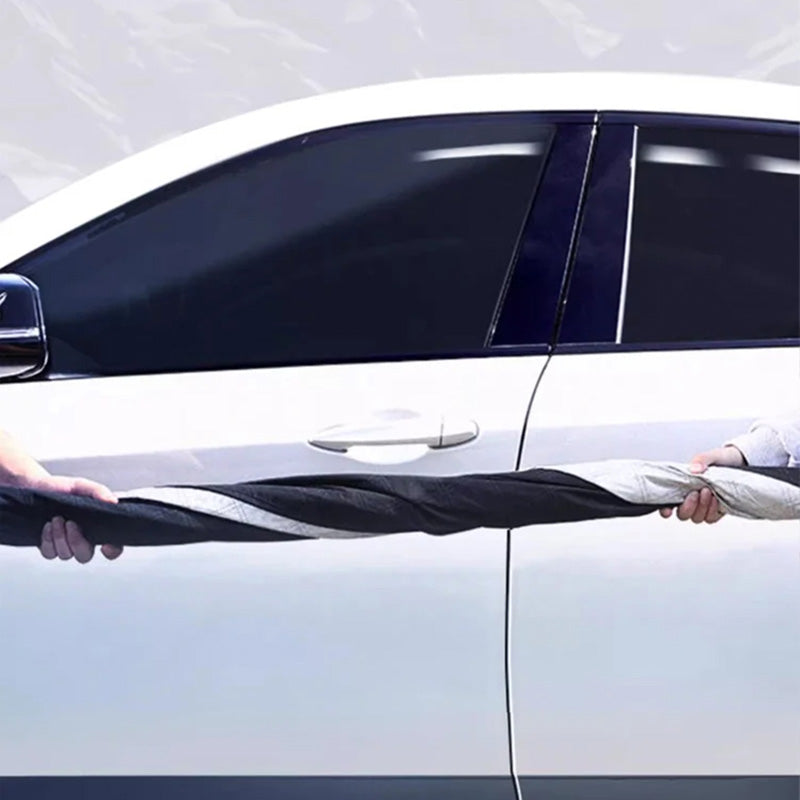 Housse pour vitres de voiture avec ventouses