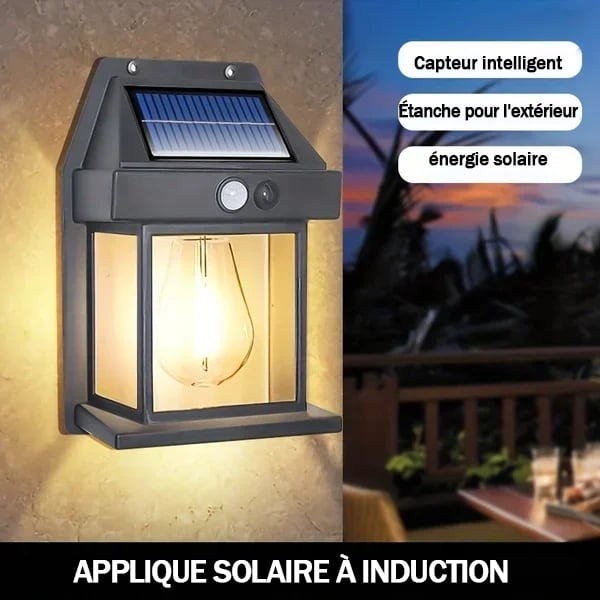 Applique murale solaire dtecteur de mouvement en tungstne