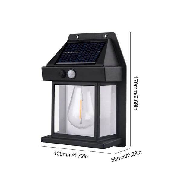 Applique murale solaire dtecteur de mouvement en tungstne