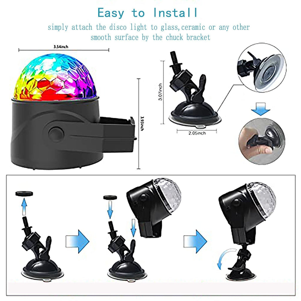 Boule Disco Magique Lumineuse Tournoyante