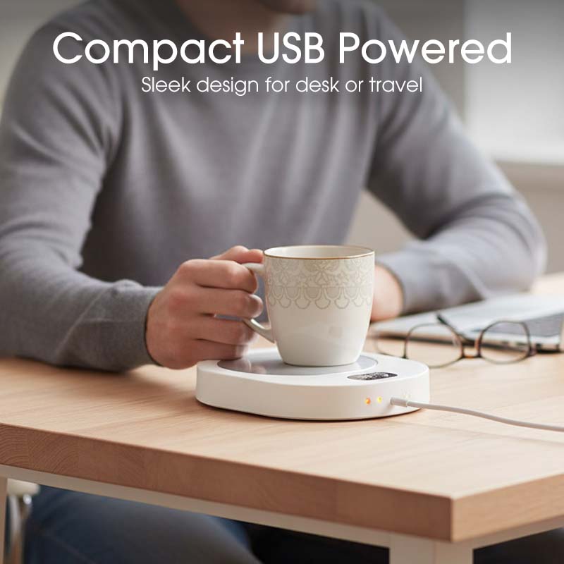 Sous-verre chauffant USB intelligent