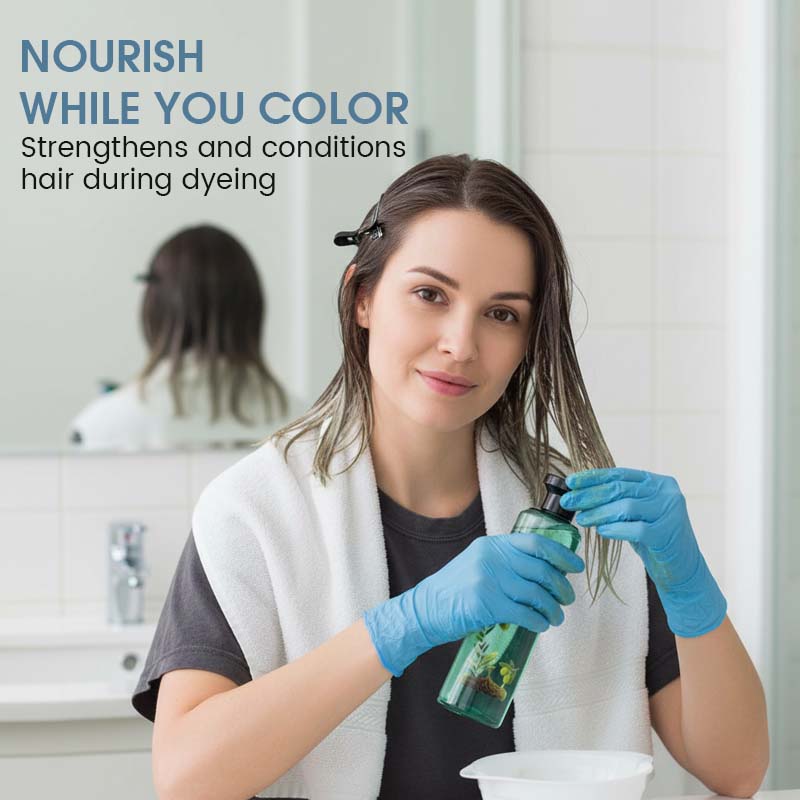 Teinture Capillaire Botanique aux Huiles Essentielles Couleur Longue Dure, Sans Irritation & Nourrissante