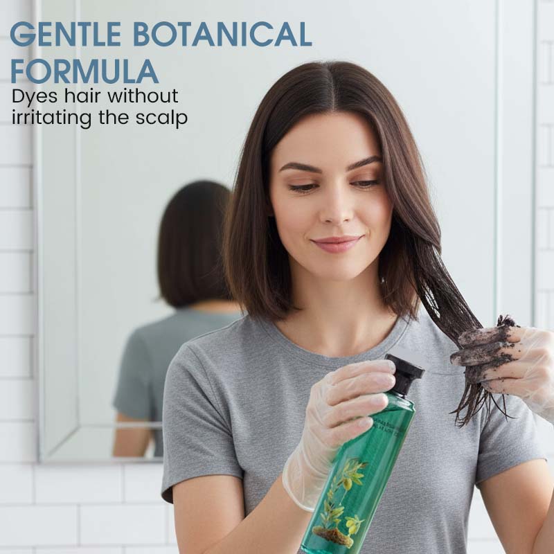 Teinture Capillaire Botanique aux Huiles Essentielles Couleur Longue Dure, Sans Irritation & Nourrissante