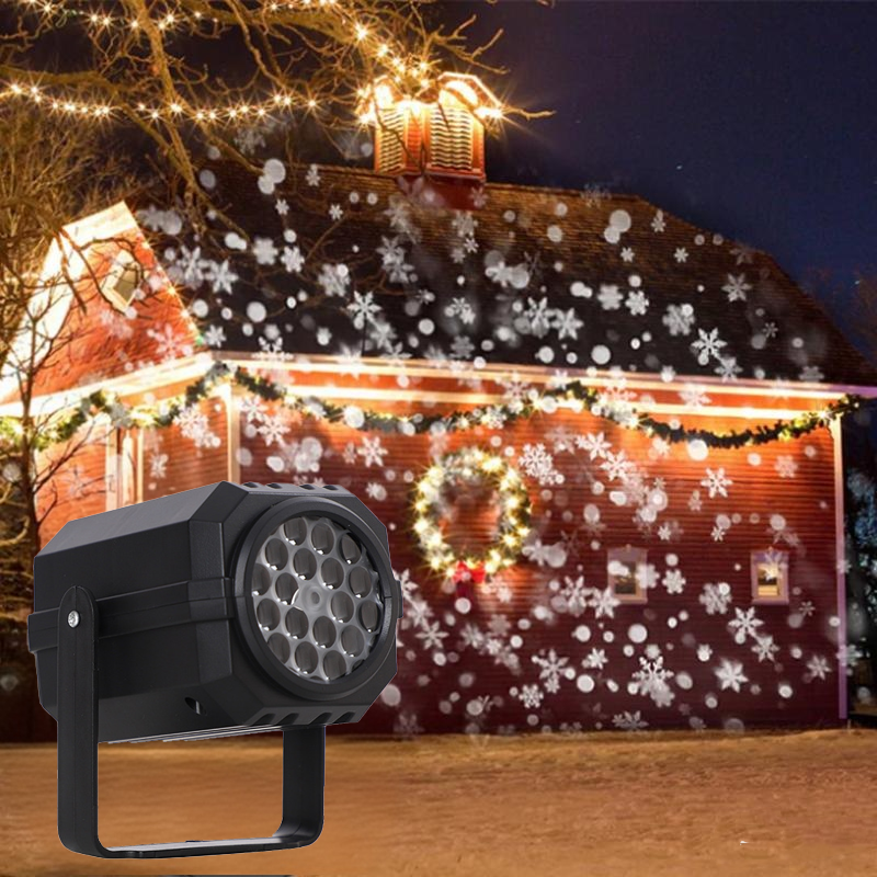 Projecteur lumineux rotatif LED avec motifs de No?l