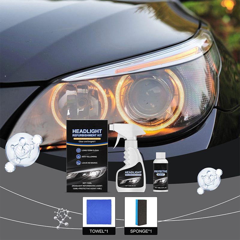 Liquide de rnovation pour phares de voiture, revtement cristallin amlior qui rduit le flou
