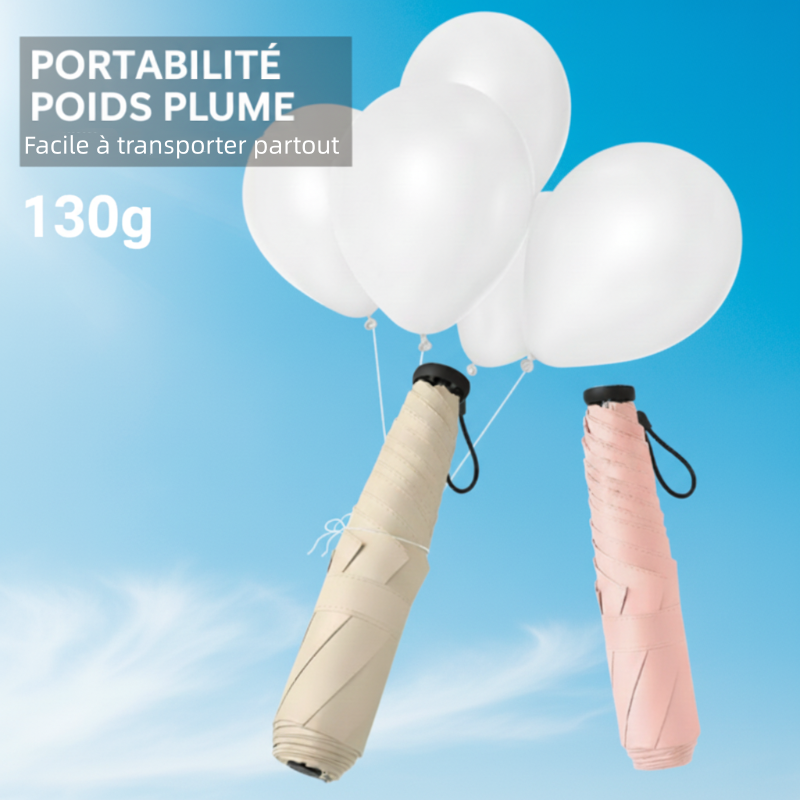 Black Friday & No?l Mini Parapluie Lger Soleil & Pluie avec Protection UV