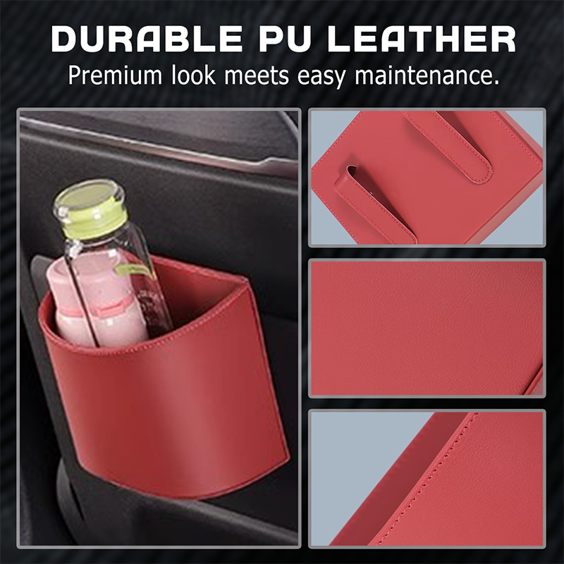 + 0 % sur le porte-gobelet en cuir pour portire auto. Large ouverture: accs facile aux boissons et au tlphone. Fixation par clip, maintien scuris. Cuir PU rsistant et lgant.
