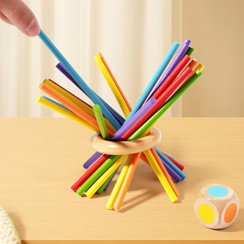Jeu de quilles en bois avec boules pour enfants